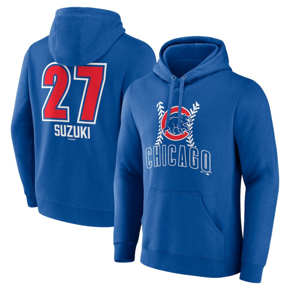 Seiya Suzuki Chicago Cubs Fastball Player Name & Number Pullover Hoodie Near Me
