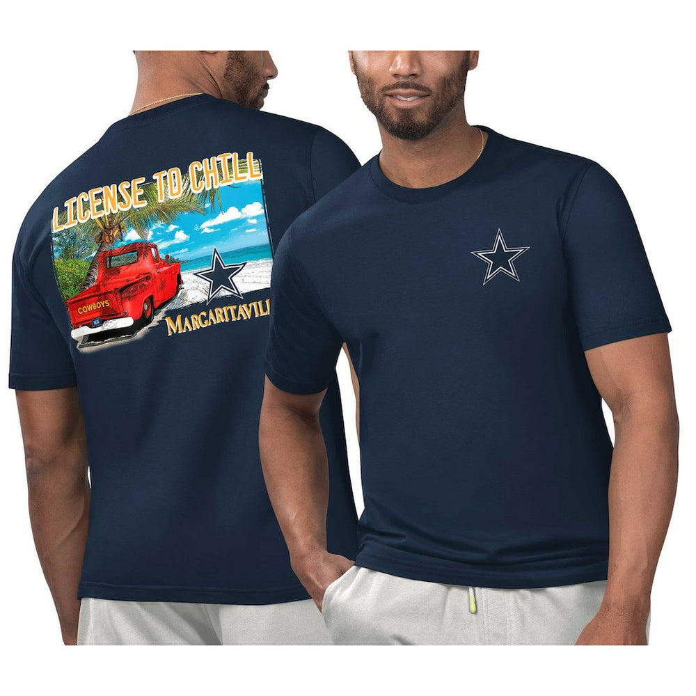 Dallas Cowboys Margaritaville Licensed to Chill T-Shirt Navy - NFL