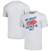 New England Patriots Homage Unisex 2024 Team Draft Tri-Blend T-Shirt Heather Gray - NFL