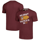 Washington Commanders Homage Unisex 2024 Team Draft Tri-Blend T-Shirt Heather Burgundy - NFL