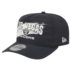 Las Vegas Raiders New Era Throwback Brush Golfer Snapback Hat Black - NFL