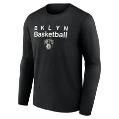 NBA - Brooklyn Nets Pick & Roll Coverage Long Sleeve T-Shirt - Black