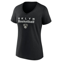 NBA - Brooklyn Nets Pick & Roll Coverage V-Neck T-Shirt - Black