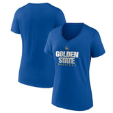NBA - Golden State Warriors Pick & Roll Coverage V-Neck T-Shirt - Royal