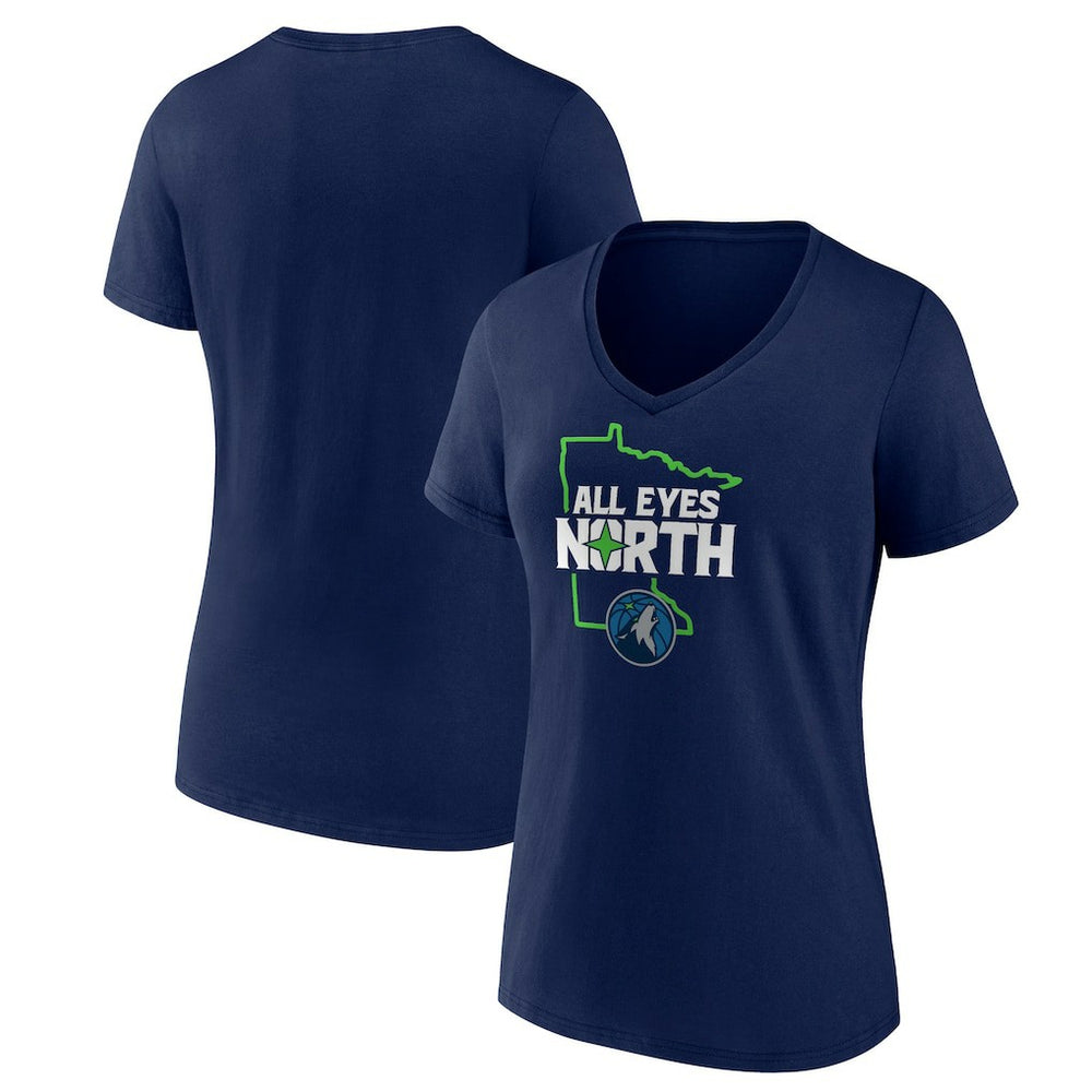 NBA - Minnesota Timberwolves Pick & Roll Coverage V-Neck T-Shirt - Navy