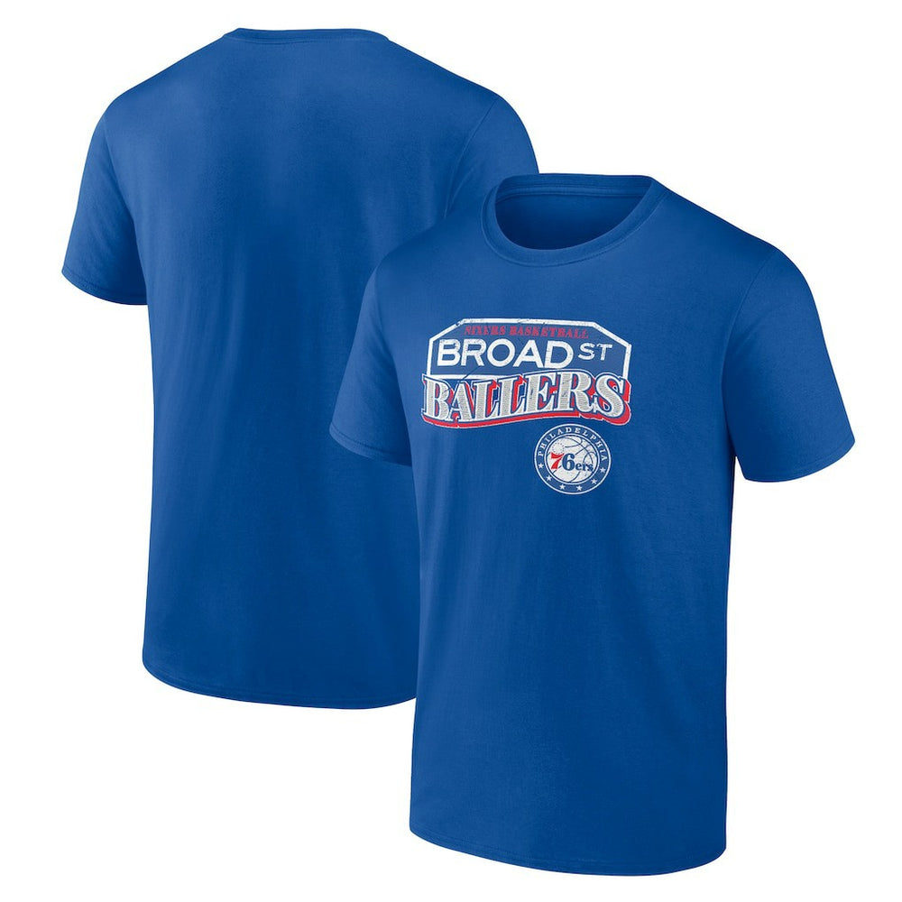 NBA - Philadelphia 76ers Pick & Roll Coverage T-Shirt - Royal