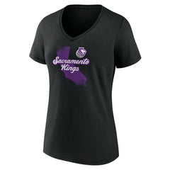 NBA - Sacramento Kings Pick & Roll Coverage V-Neck T-Shirt - Black