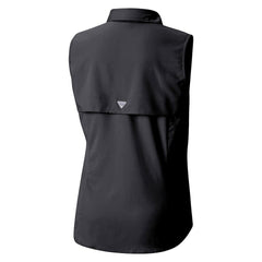 Minnesota Vikings Women's PFG Tamiami Omni-Shade Sleeveless Button-Up Shirt Black - Columbia