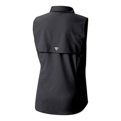 Pittsburgh Steelers Women's PFG Tamiami Omni-Shade Sleeveless Button-Up Shirt Black - Columbia