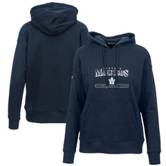 Toronto Maple Leafs - Levelwear Women's Retro Adorn Spellout Pullover Hoodie Navy