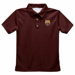 Barcelona Vive La Fete Youth Solid Polo - Maroon