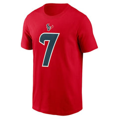 C.J. Stroud Houston Texans Player Name & Number T-Shirt Red - Nike