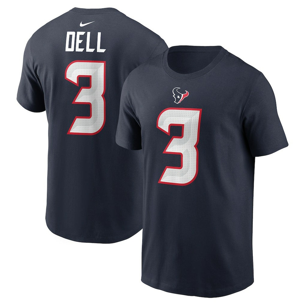 Tank Dell Houston Texans Player Name & Number T-Shirt Navy - Nike