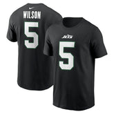 Garrett Wilson New York Jets Name & Number T-Shirt Black - Nike