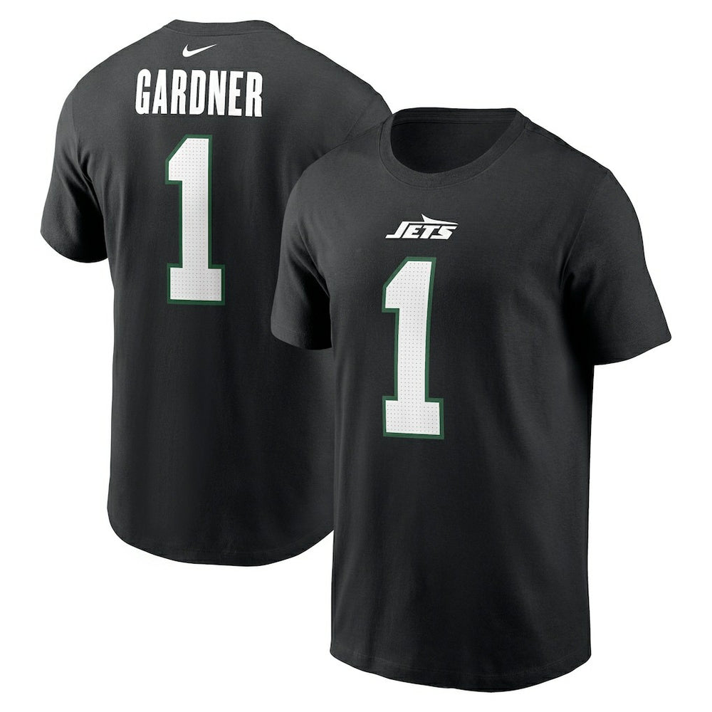 Ahmad Sauce Gardner New York Jets Name & Number T-Shirt Black - Nike