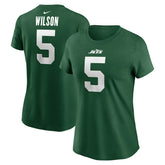 Garrett Wilson New York Jets Women's Player Name & Number T-Shirt Green - Nike