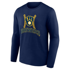Christian Yelich Milwaukee Brewers Name & Number Fastball Long Sleeve T-Shirt On Sale