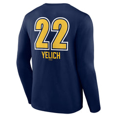 Christian Yelich Milwaukee Brewers Name & Number Fastball Long Sleeve T-Shirt On Sale