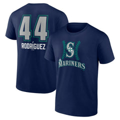 Julio Rodríguez Seattle Mariners Name & Number Fastball T-Shirt for sale