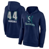 Julio Rodríguez Seattle Mariners Women's Name & Number Fastball Pullover Hoodie On Sale