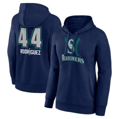 Julio Rodríguez Seattle Mariners Women's Name & Number Fastball Pullover Hoodie On Sale