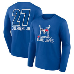 Vladimir Guerrero Jr. Toronto Blue Jays Name & Number Fastball Long Sleeve T-Shirt Sale