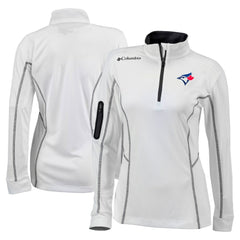 Toronto Blue Jays Columbia Women's Omni-Wick Shotgun Quarter-Zip Pullover Top Online