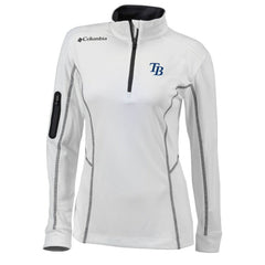Tampa Bay Rays Columbia Women's Omni-Wick Shotgun Quarter-Zip Pullover Top On Sale