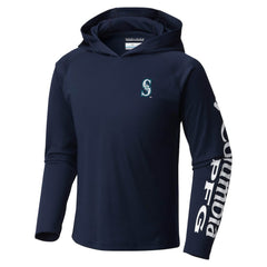 Seattle Mariners Columbia Youth Terminal Tackle Long Sleeve Hoodie T-Shirt Lifestyle