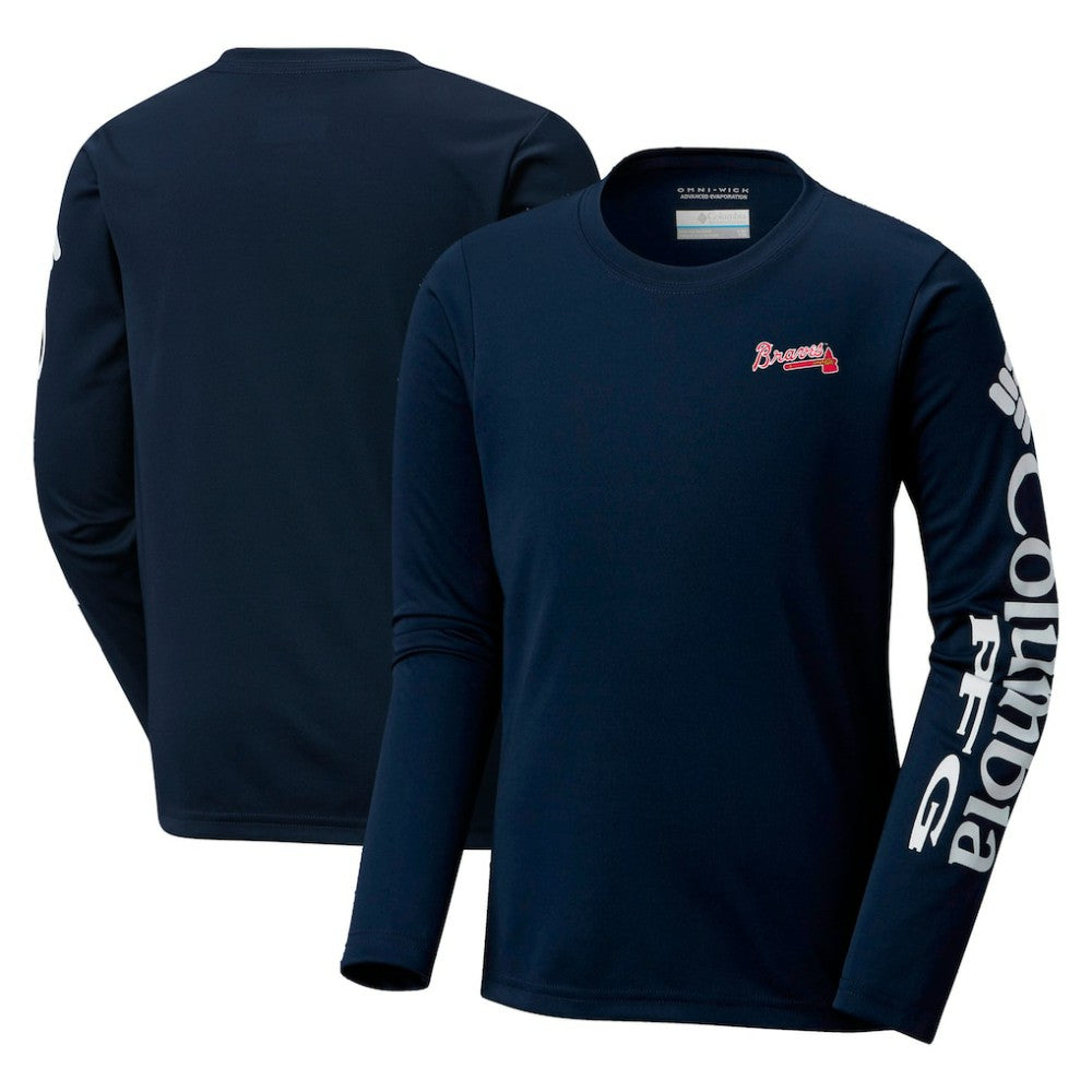 Atlanta Braves Columbia Youth Terminal Tackle Long Sleeve T-Shirt discount