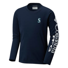 Seattle Mariners Columbia Youth Terminal Tackle Long Sleeve T-Shirt Clearance