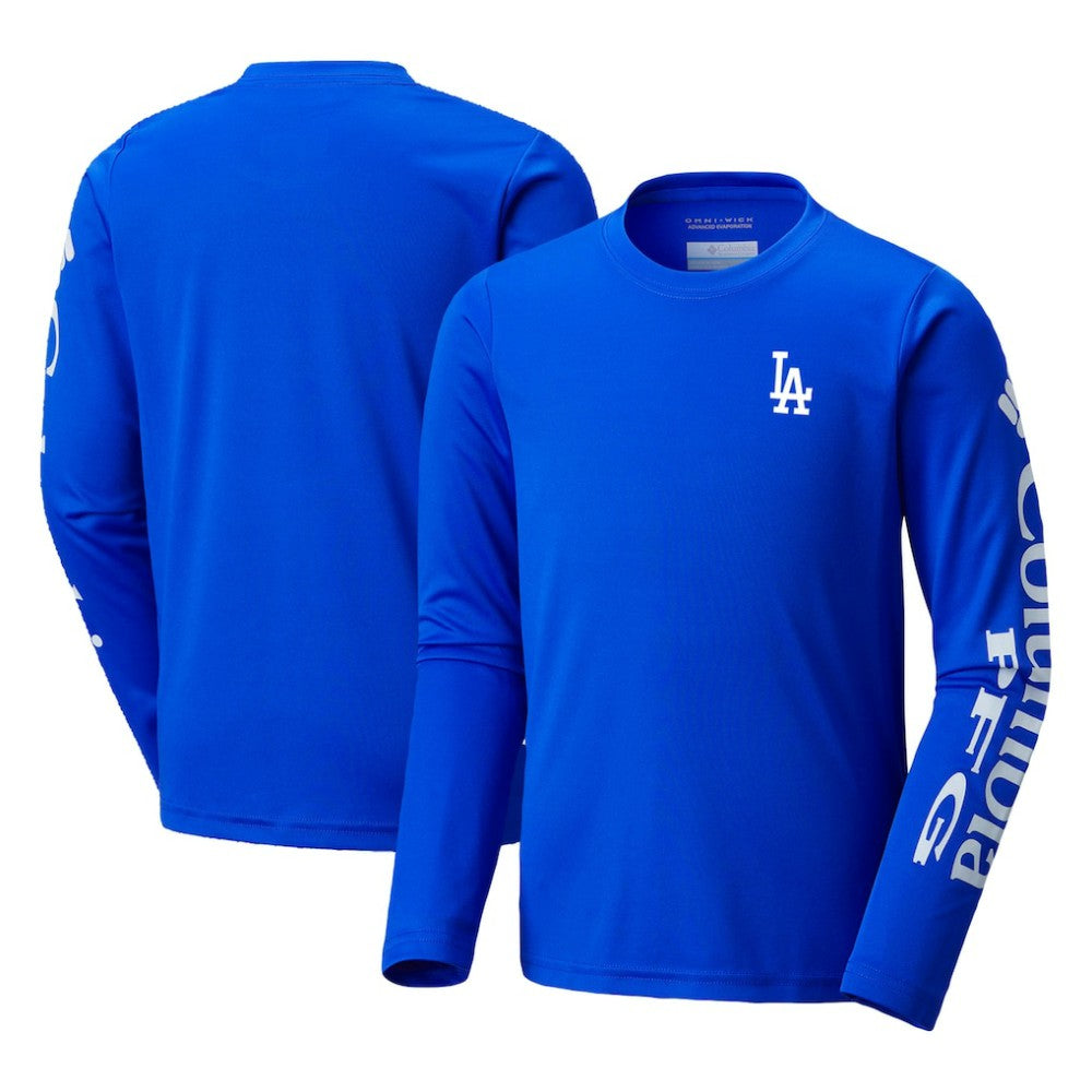 Los Angeles Dodgers Columbia Youth Terminal Tackle Long Sleeve T-Shirt Online