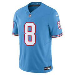 Will Levis Tennessee Titans Alternate Oilers Throwback Vapor F.U.S.E. Limited Jersey Light Blue - Nike