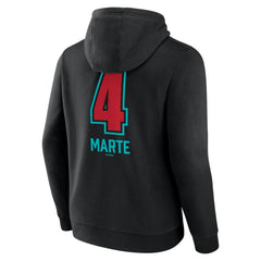 Ketel Marte Arizona Diamondbacks Name & Number Fastball Pullover Hoodie Sale