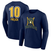Sal Frelick Milwaukee Brewers Name & Number Fastball Long Sleeve T-Shirt Online