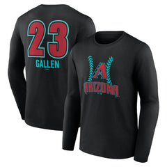 Zac Gallen Arizona Diamondbacks Name & Number Fastball Long Sleeve T-Shirt discount