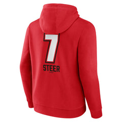 Spencer Steer Cincinnati Reds Name & Number Fastball Pullover Hoodie On Sale