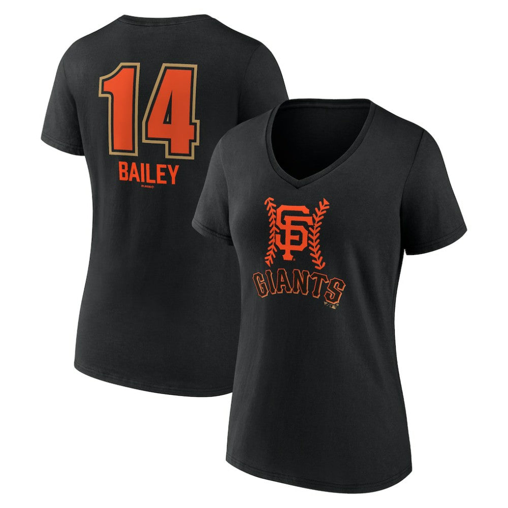 Patrick Bailey San Francisco Giants Women's Name & Number Fastball V-Neck T-Shirt for sale
