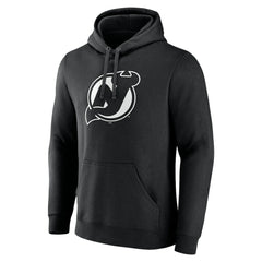 New Jersey Devils - Personalized Name & Number Monochrome Pullover Hoodie Black