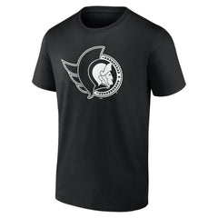 Ottawa Senators - Personalized Name & Number Monochrome T-Shirt Black