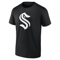 Seattle Kraken Personalized Name & Number Monochrome T-Shirt Black