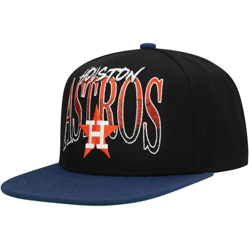 Houston Astros Mitchell & Ness Rise Up Snapback Hat On Sale