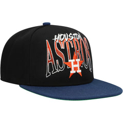 Houston Astros Mitchell & Ness Rise Up Snapback Hat On Sale