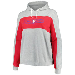 Philadelphia Phillies Profile Women's Plus Size Pullover Jersey Hoodie On Sale