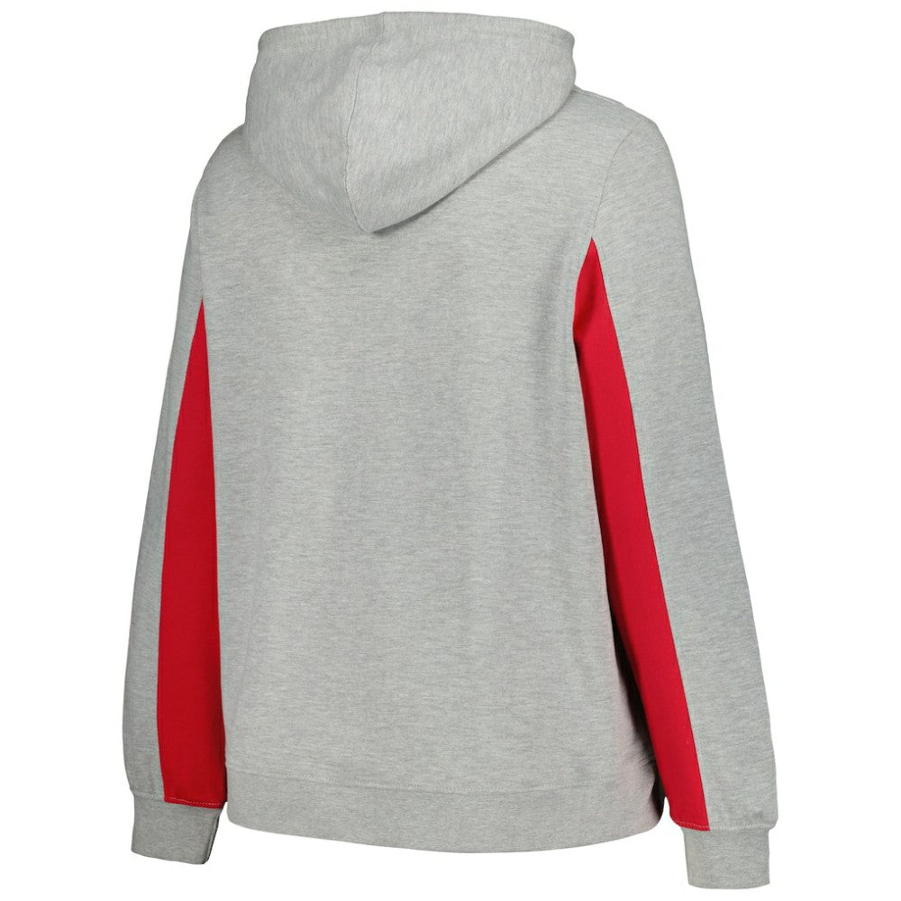 St. Louis Cardinals Profile Women's Plus Size Pullover Jersey Hoodie - Heather Gray | MLB Jerseys