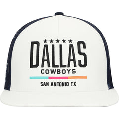 Dallas Cowboys HOOey San Antonio Trucker Snapback Hat – White/Navy - NFL