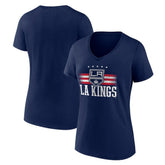 Los Angeles Kings - Women's Americana Team V-Neck T-Shirt Navy