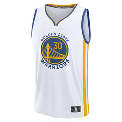 Fanatics - Stephen Curry Golden State Warriors Youth Fast Break Replica Player Jersey - Association Editi- White
