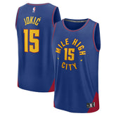 Fanatics - Nikola Jokic Denver Nuggets Youth Fast Break Replica Player Jersey - Statement Editi- Blue