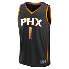 Fanatics - Devin Booker Phoenix Suns Youth Fast Break Replica Player Jersey - Statement Edition - Black